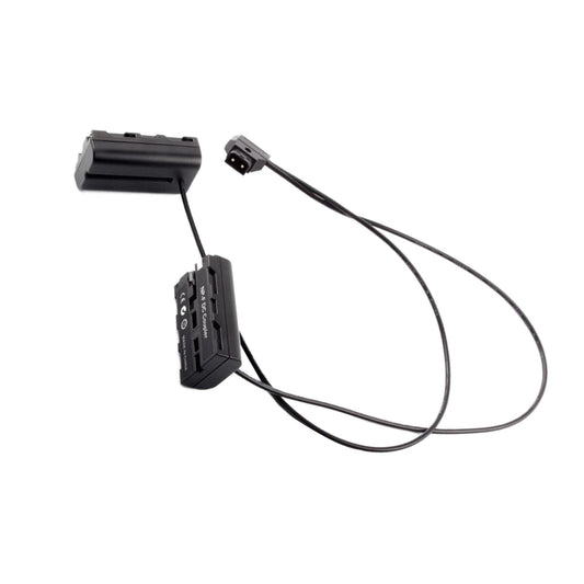 D-Tap to Dual Np-F550 Dummy Battery Coupler for Camera Monitor LED Lamps