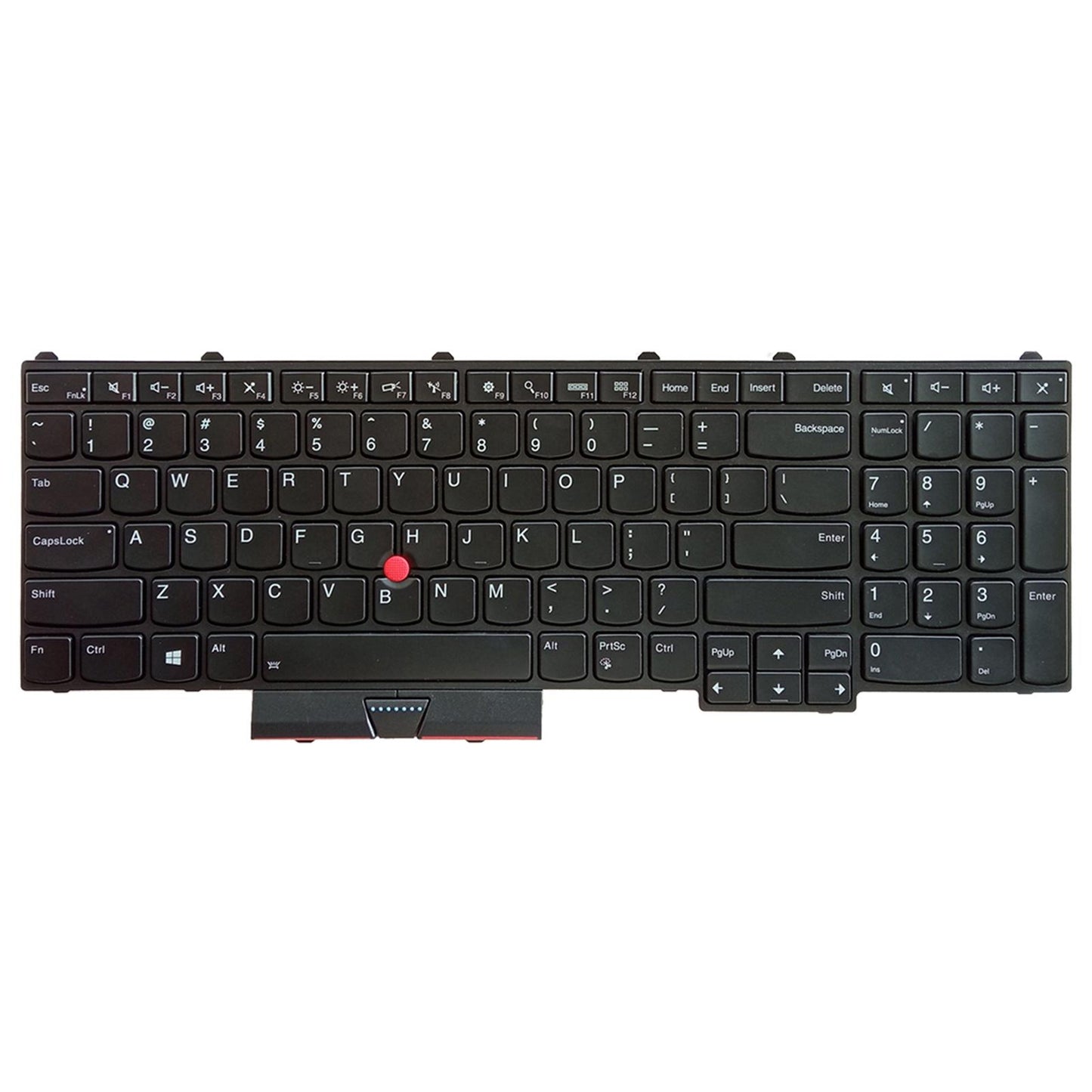 US English Keyboard with Backlit Replacement for ThinkPad P51 P71 No Frame
