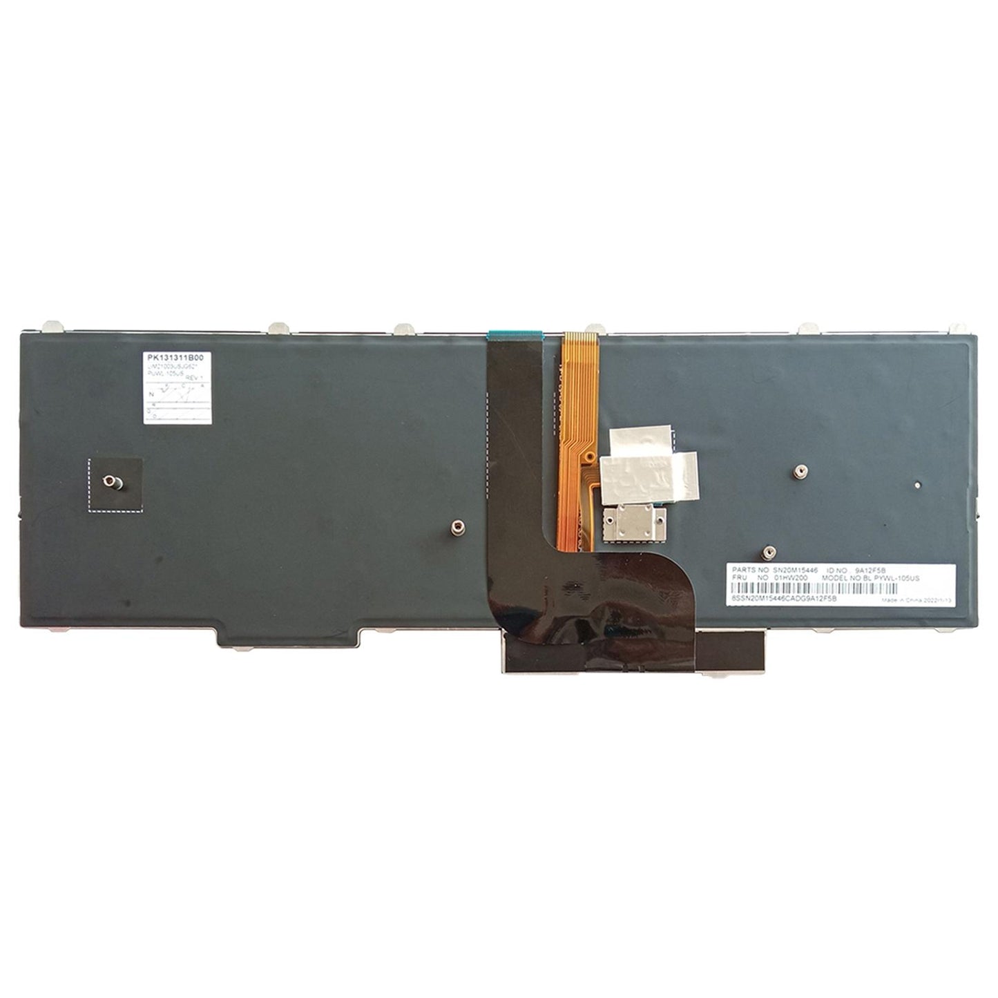 US English Keyboard with Backlit Replacement for ThinkPad P51 P71 No Frame