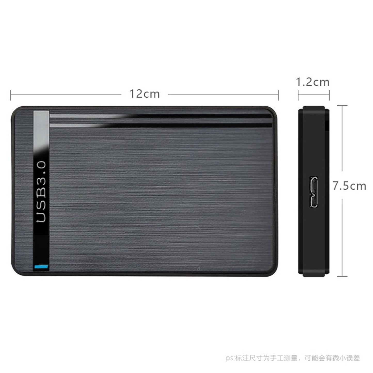 2.5 Hard Drive Enclosure Support Max 6TB External Hard Drive Case for PS4"