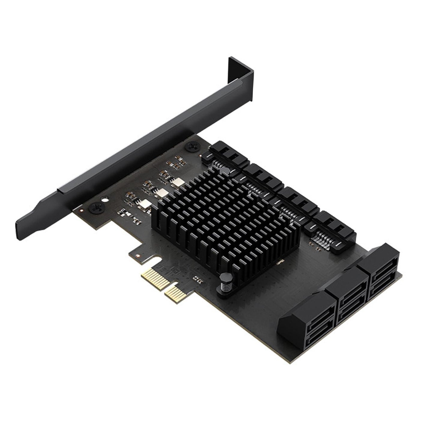 PCI Express to SATA 3.0 Adapter 6Gbps Self Powered for PC Desktop X1 10 Port