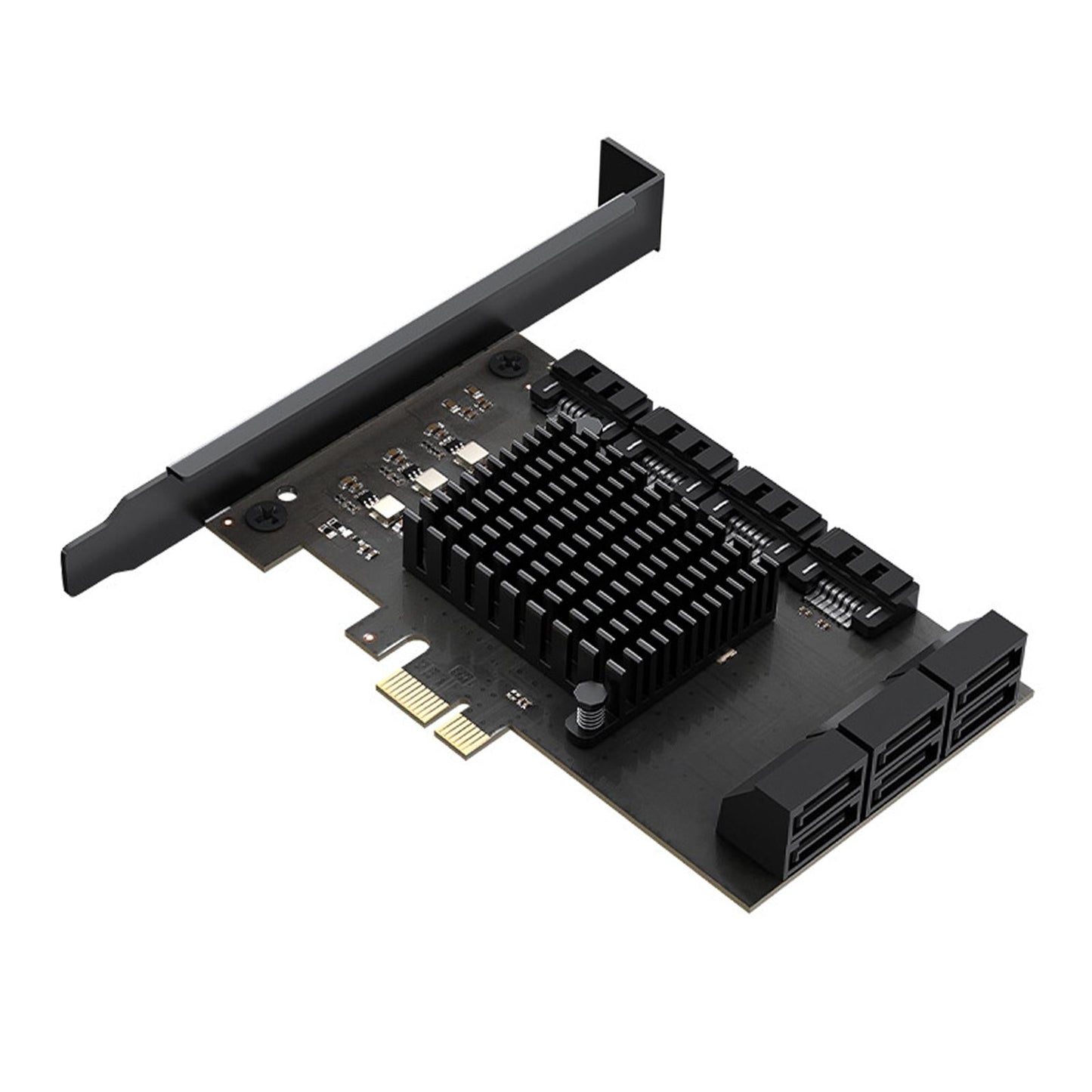 PCI Express to SATA 3.0 Adapter 6Gbps Self Powered for PC Desktop X1 10 Port