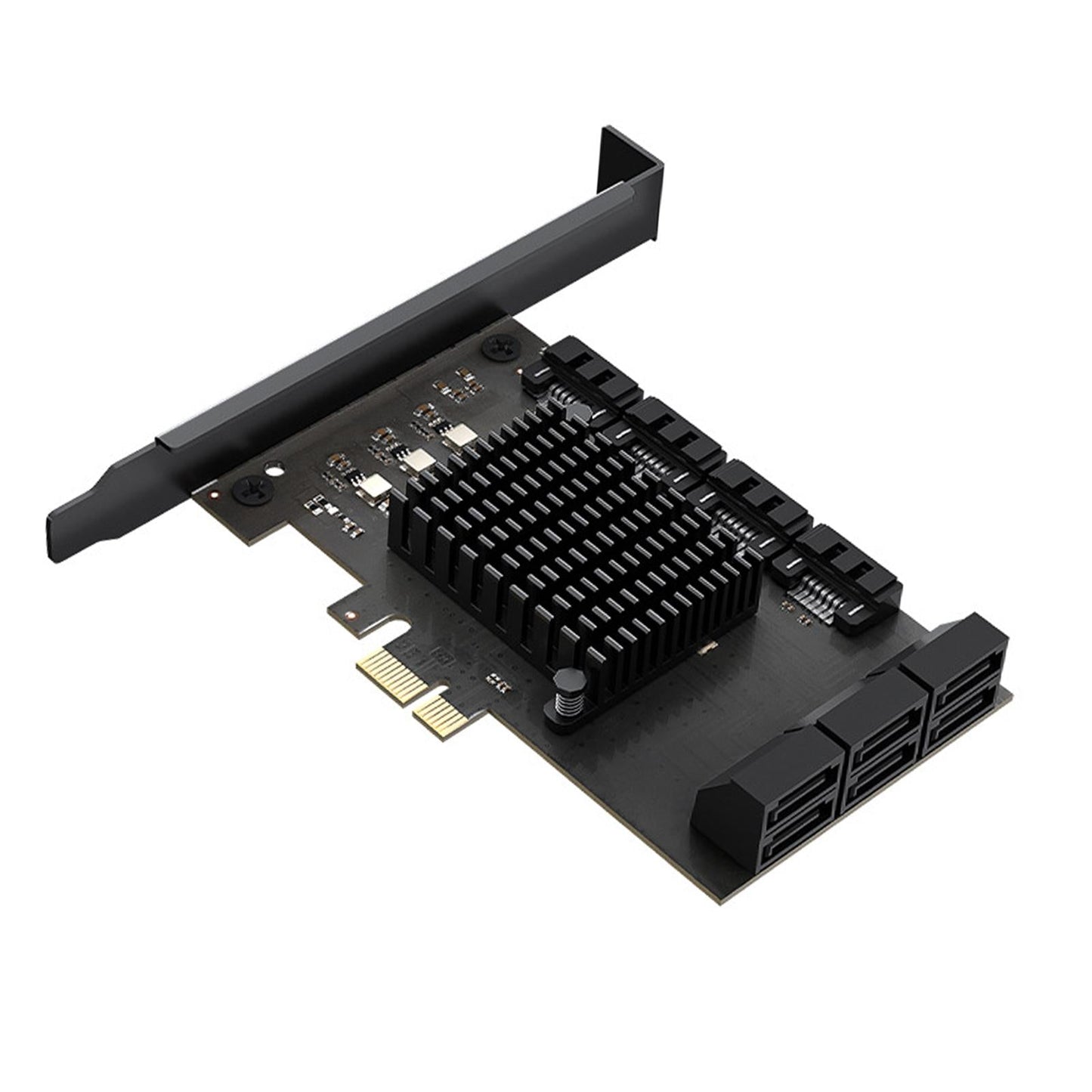 PCI Express to SATA 3.0 Adapter 6Gbps Self Powered for PC Desktop X1 10 Port