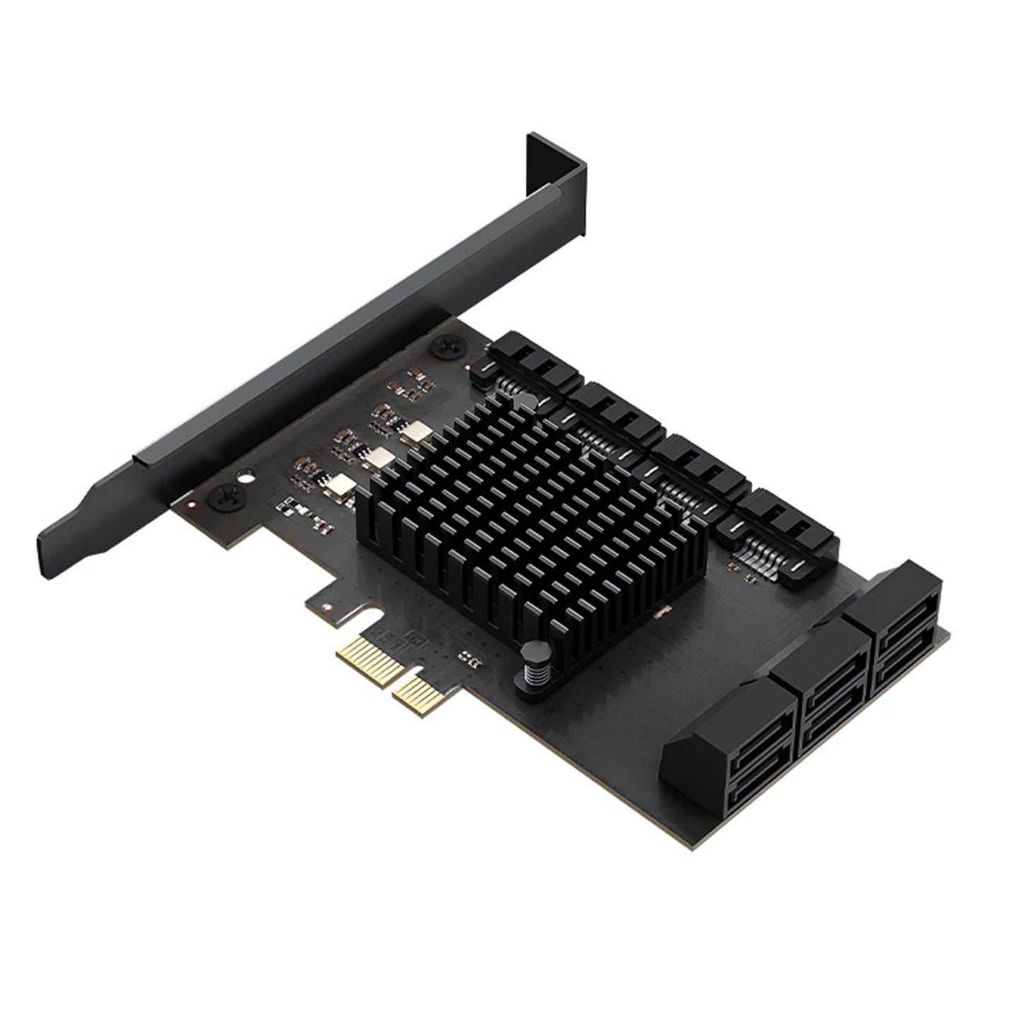 PCI Express to SATA 3.0 Adapter 6Gbps Self Powered for PC Desktop X1 10 Port