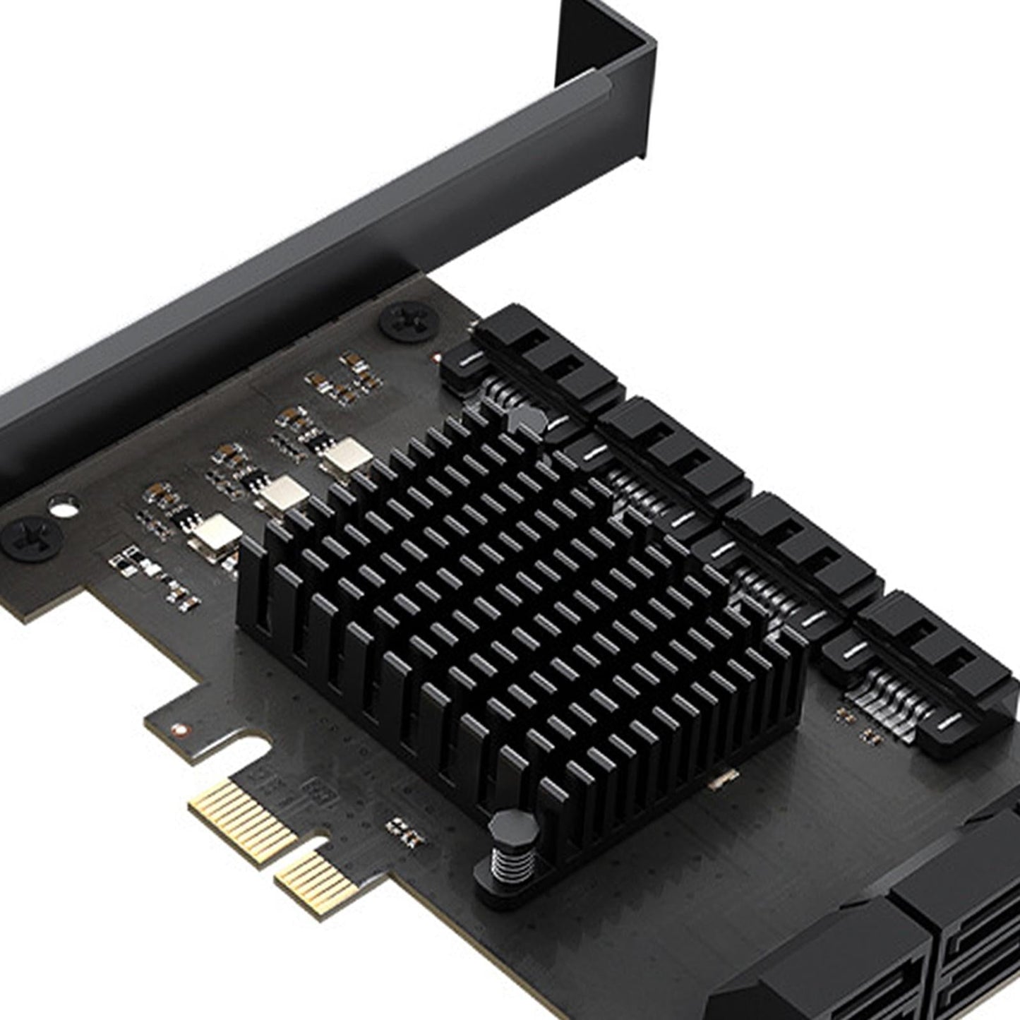 PCI Express to SATA 3.0 Adapter 6Gbps Self Powered for PC Desktop X1 10 Port