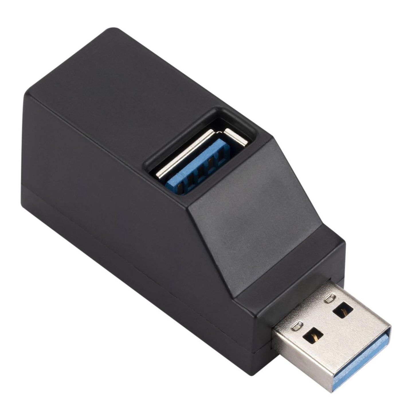 USB 3.0 Hub Splitter 3 Port Plug and Play Compact for USB Flash Drive Laptop