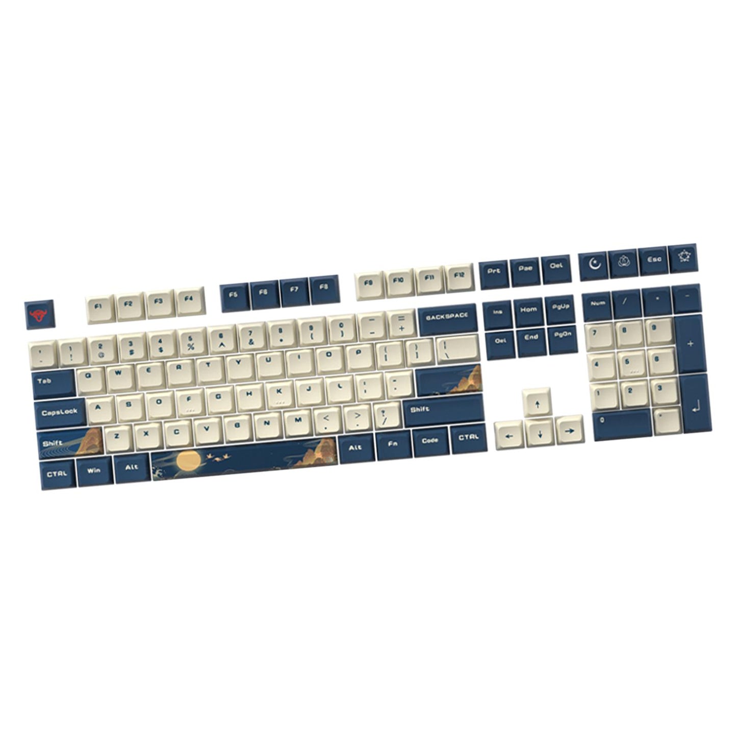 Kda Profile PBT Keycaps Kit for DIY Mechanical Gaming Keyboards Landscape
