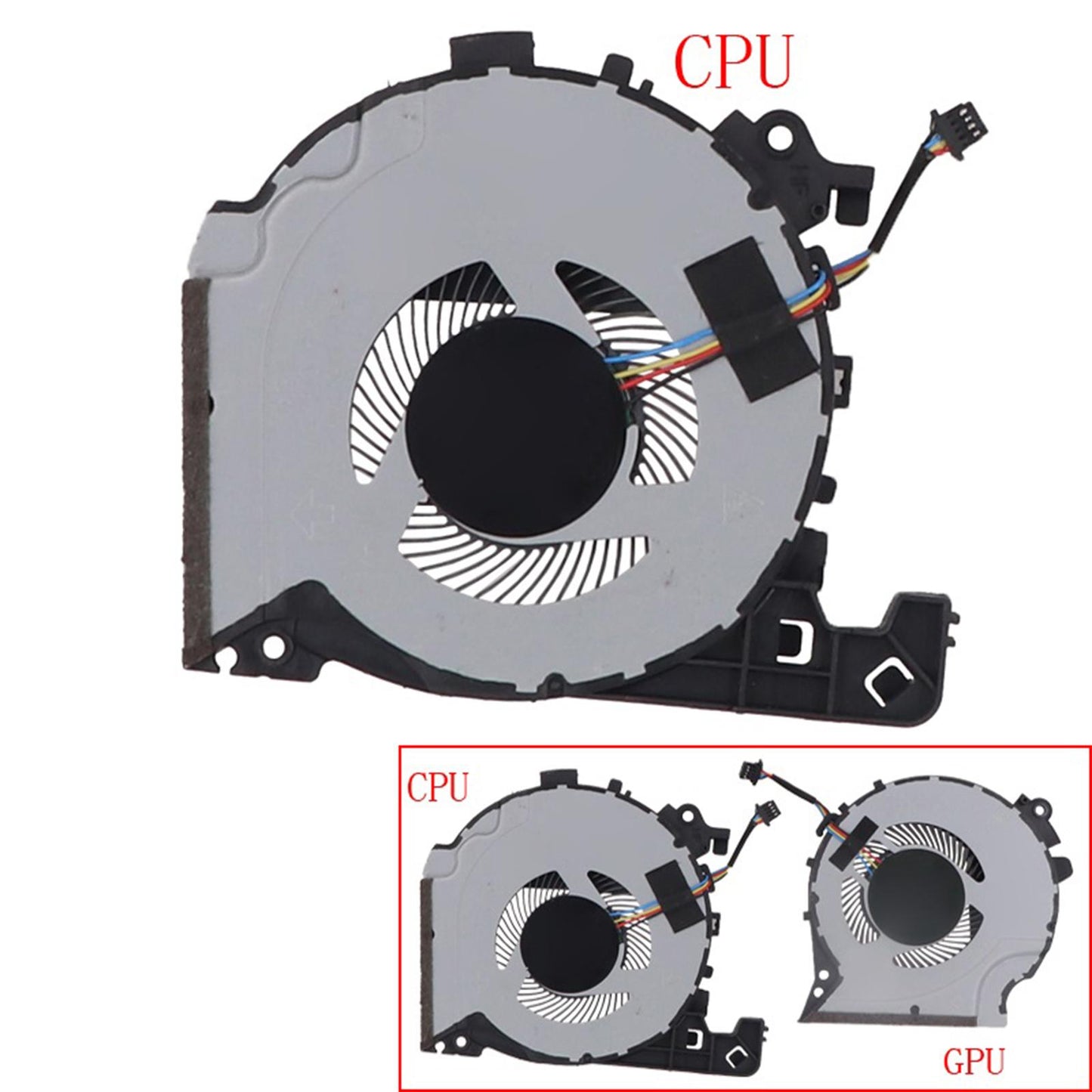 Replacement CPU and GPU Cooling Fan for HP Pavilion 15-Cx0068TX 15-Cx0058WM