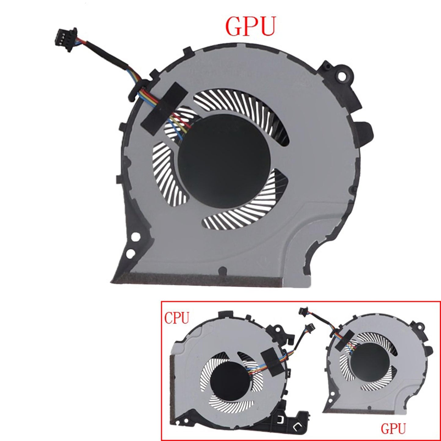 Replacement CPU and GPU Cooling Fan for HP Pavilion 15-Cx0068TX 15-Cx0058WM