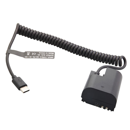 Dummy Power Adapter Cable Type C/Usb-C to LP E6 for R R5 R6 90D 80D 70D 60D