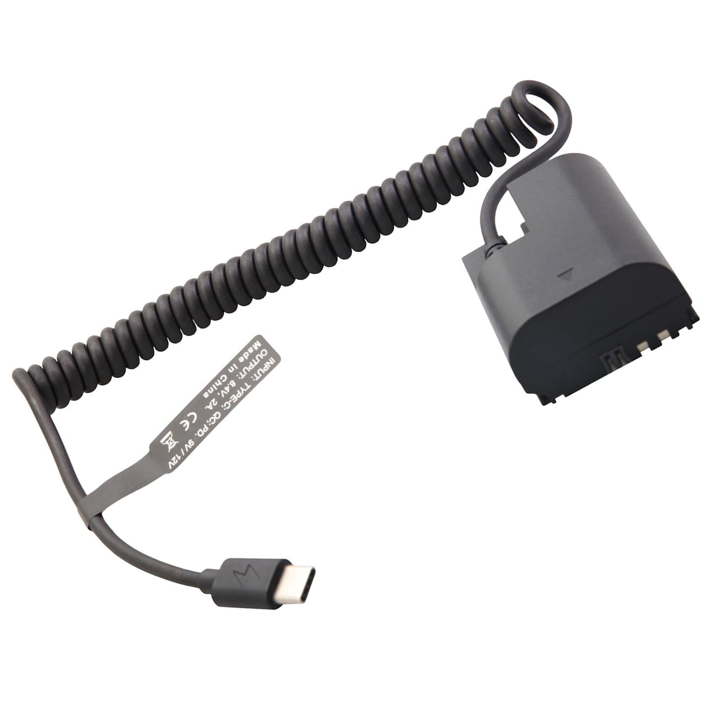 Dummy Power Adapter Cable Type C/Usb-C to LP E6 for R R5 R6 90D 80D 70D 60D