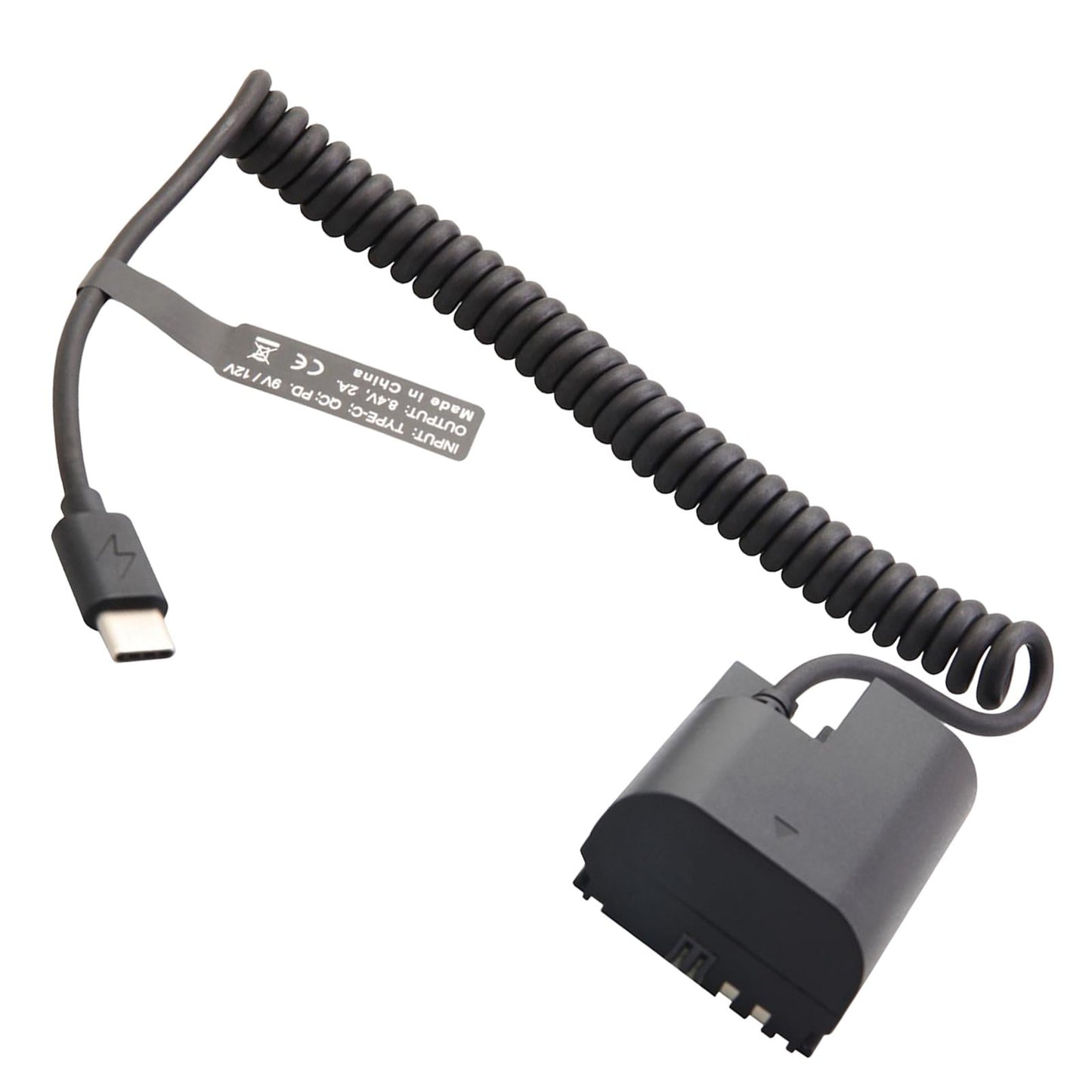 Dummy Power Adapter Cable Type C/Usb-C to LP E6 for R R5 R6 90D 80D 70D 60D