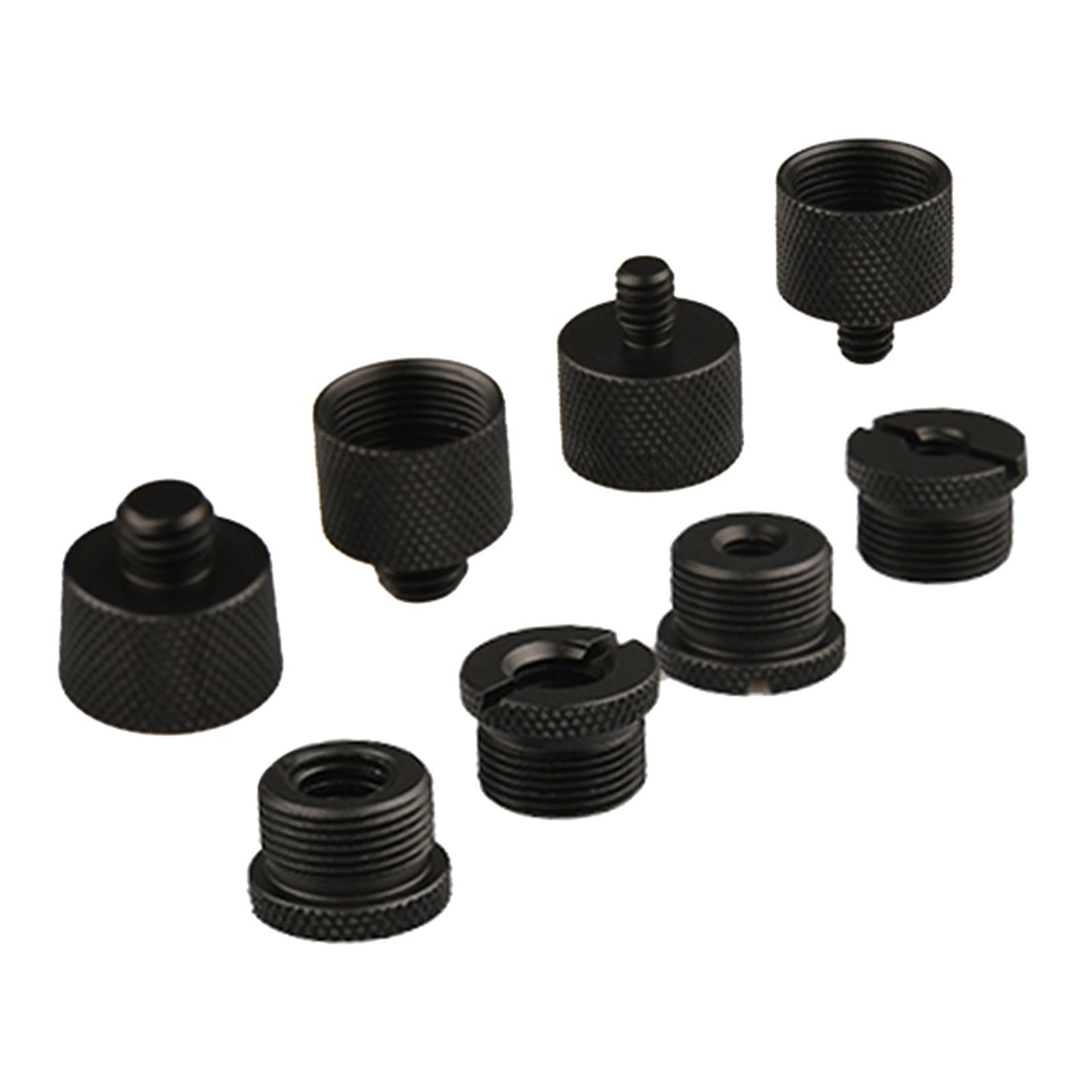 8 Count Microphone Screw Adapter Thread Black Sturdy and Firm Non Slip