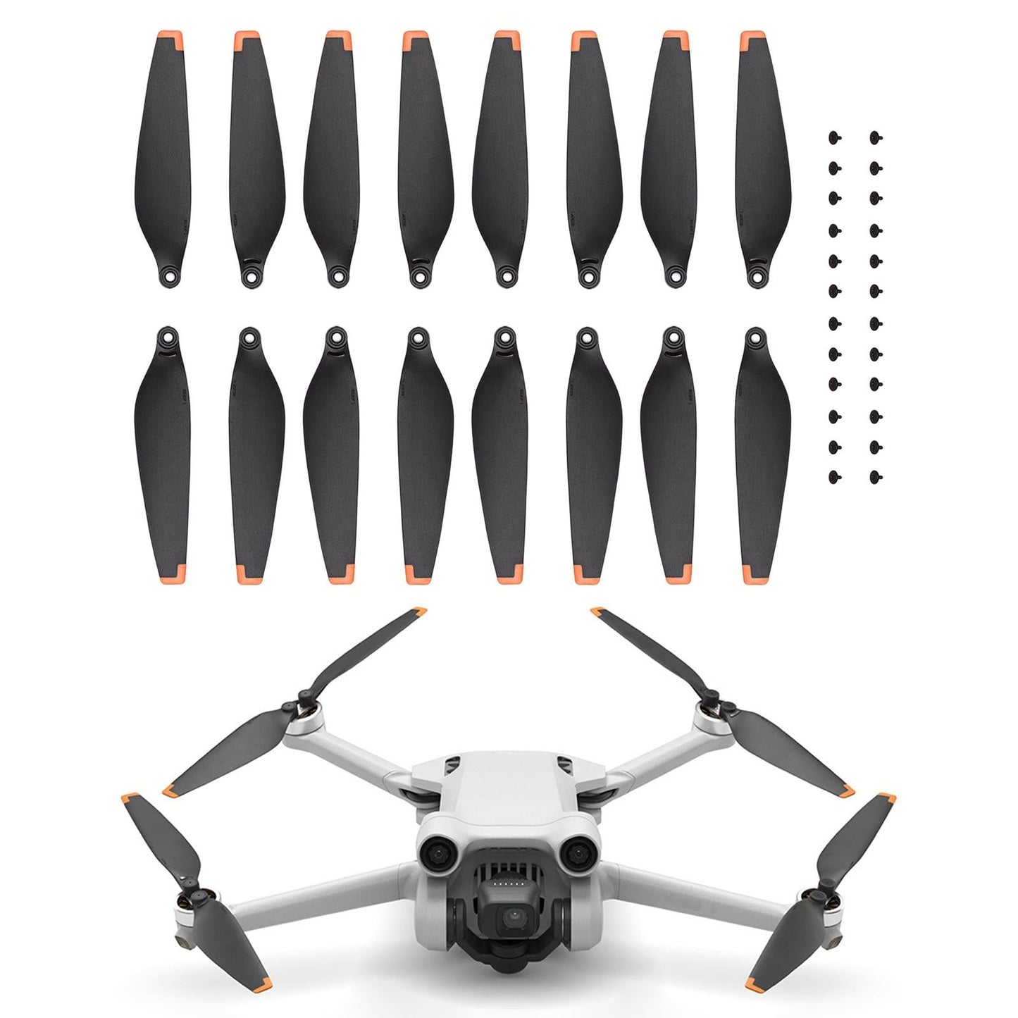 4 Pair Propellers for Mavic Mini 3 Pro Quadcopter Spare Blades Orange Tip