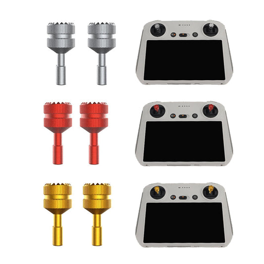 2Pcs Thumb Rocker Stick Joystick RC Controller Accs for DJI Mini 3 Pro Golden