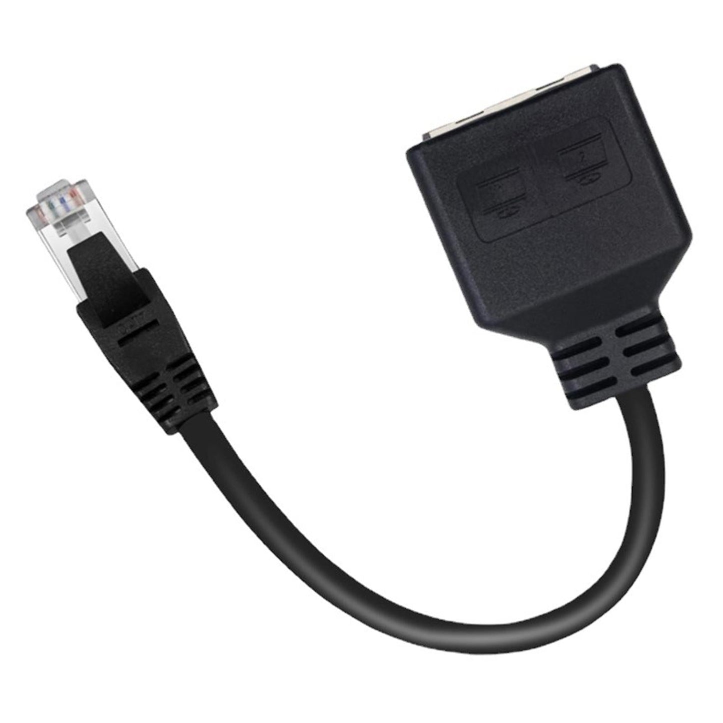 Lan Ethernet Splitter Cable 1 Male to 2 Female for Cat5 Cat5E Cat6 Cat7