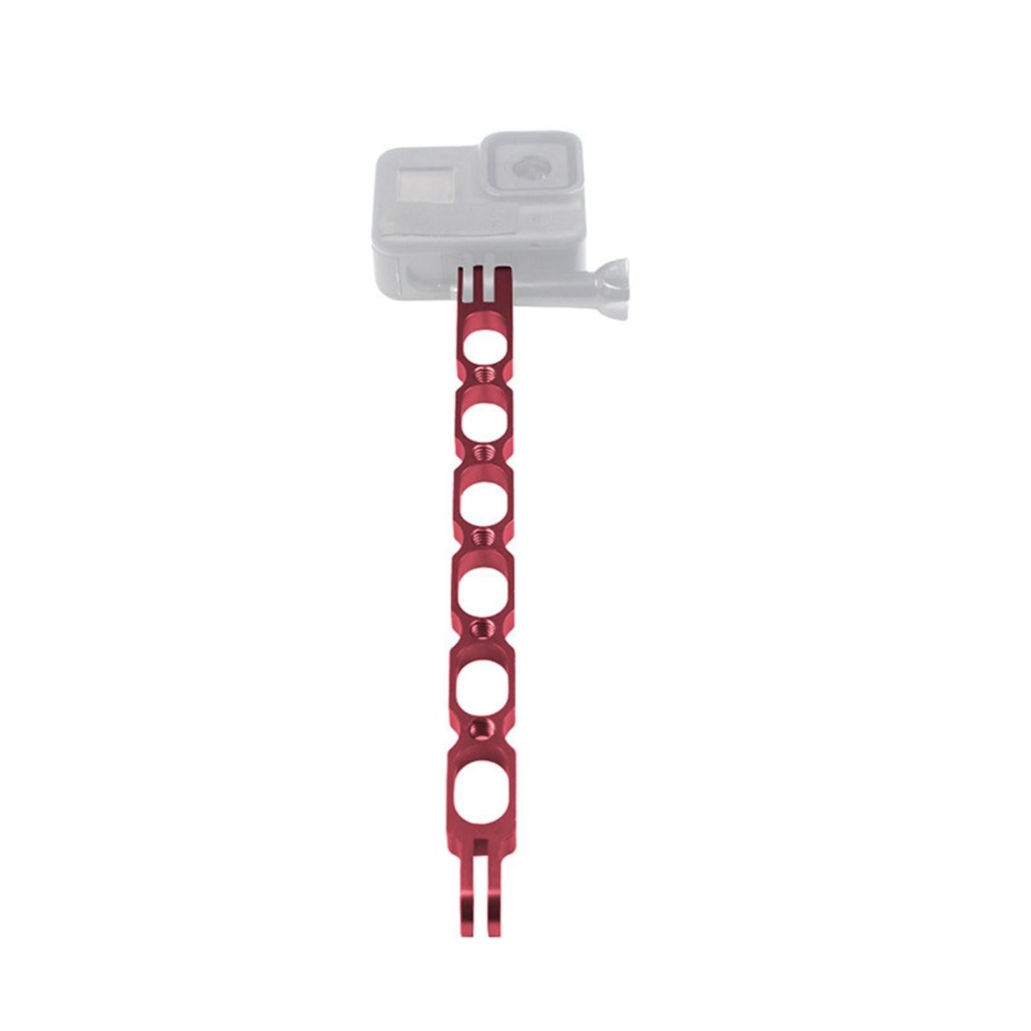 Aluminum Extension Arm Mount for 10/9/8/7 for Insta 360 One x and More 100mm Red