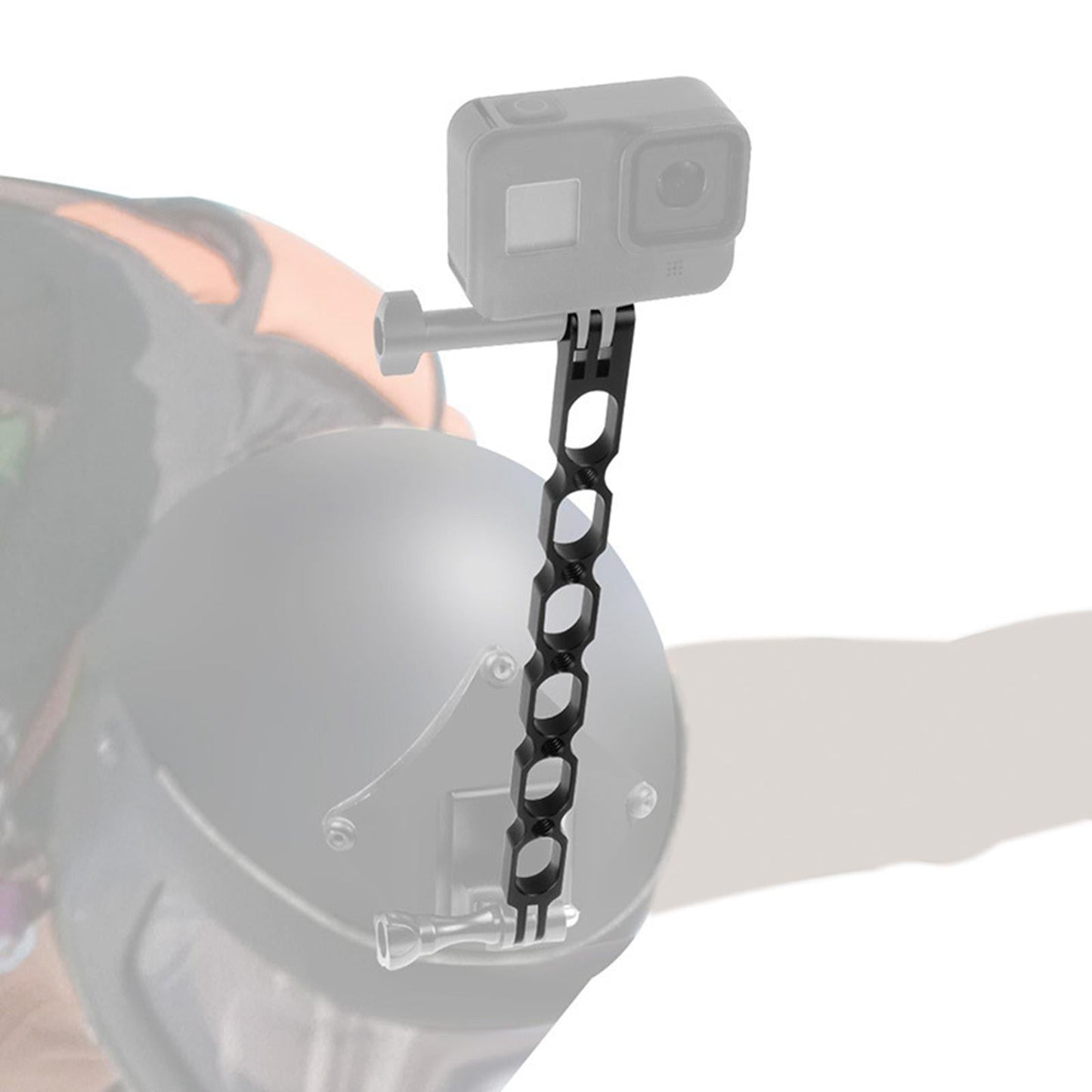 Aluminum Extension Arm Mount for 10/9/8/7 for Insta 360 One x and More 100mm Red