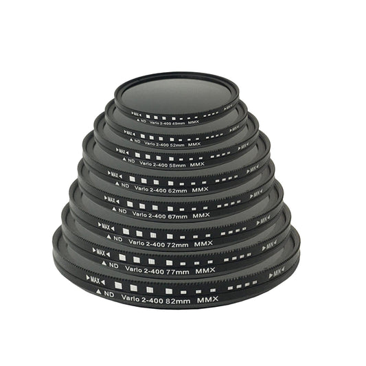 Adjustable ND2 to ND400 Neutral Density Filter Slim Fader for Camera 49mm Neutral Density