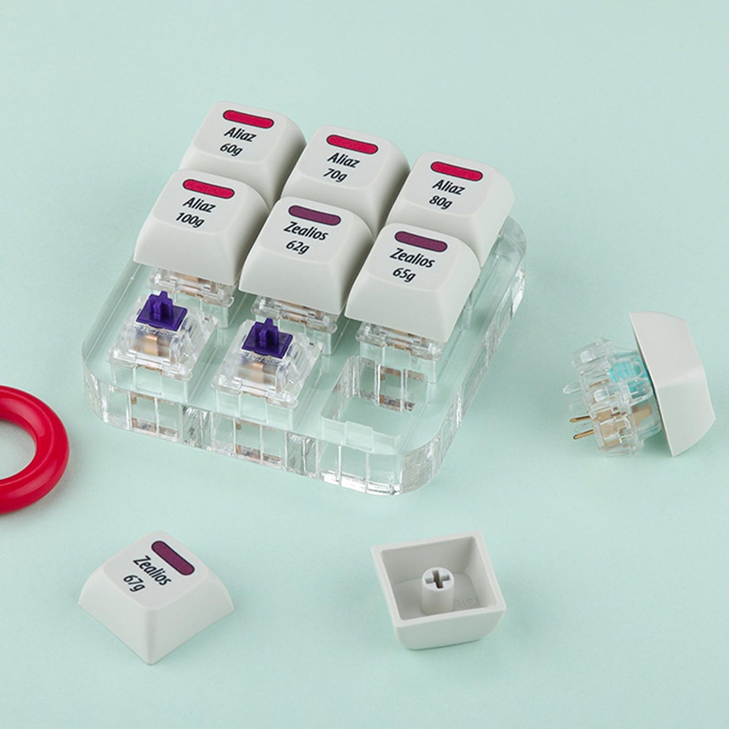 9 Key Switch Tester Retooled Sampler for Aliaz Mechanical Keyboards