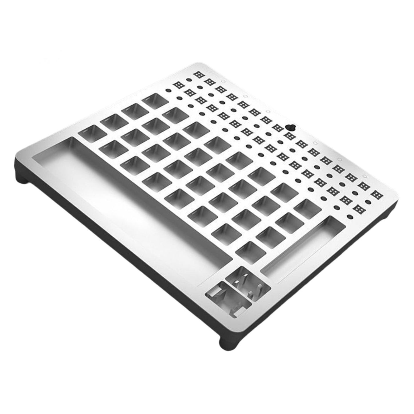 Metal 32 Switch Opener Lube Modding Station for Gamer Acrylic MX Box Silver