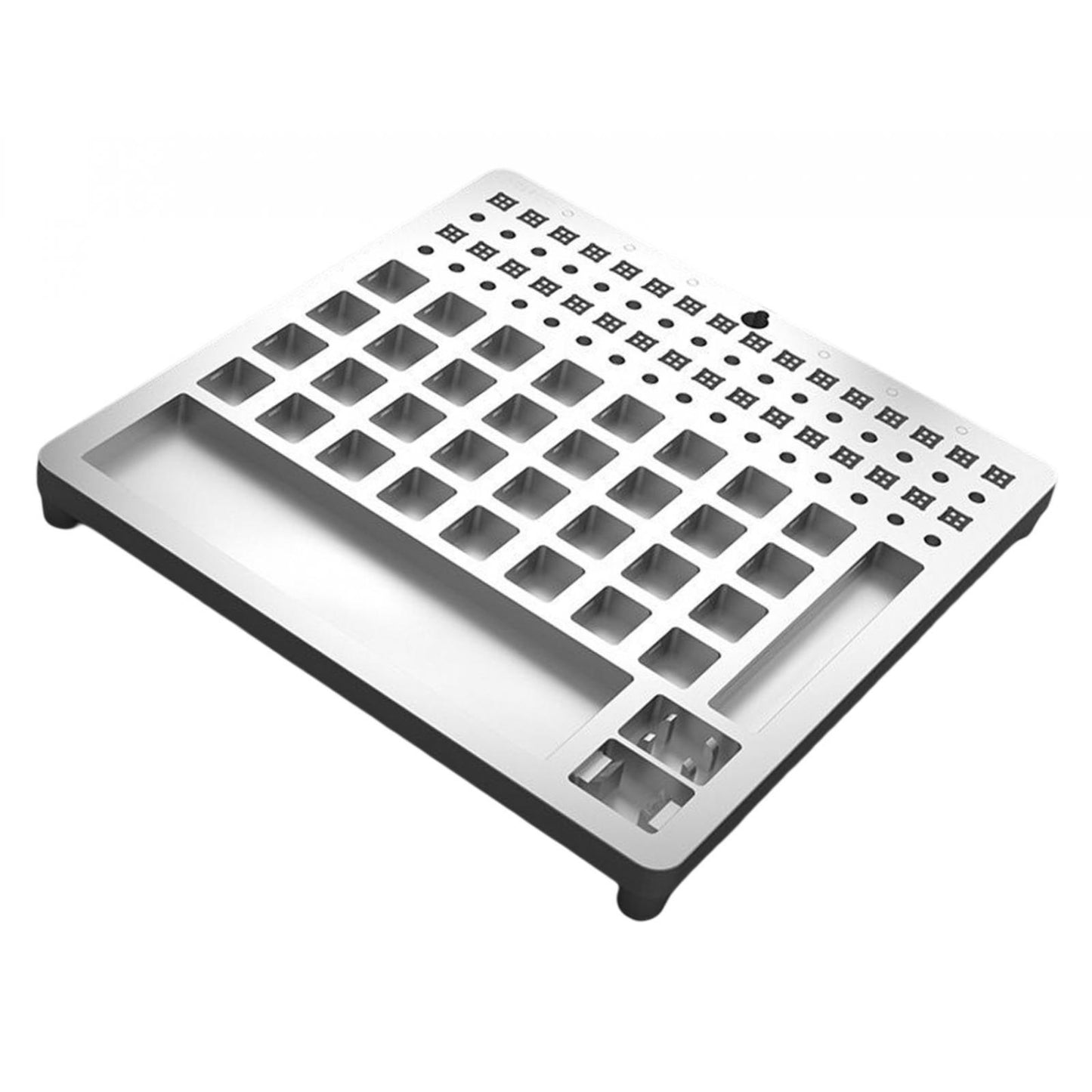 Metal 32 Switch Opener Lube Modding Station for Gamer Acrylic MX Box Silver