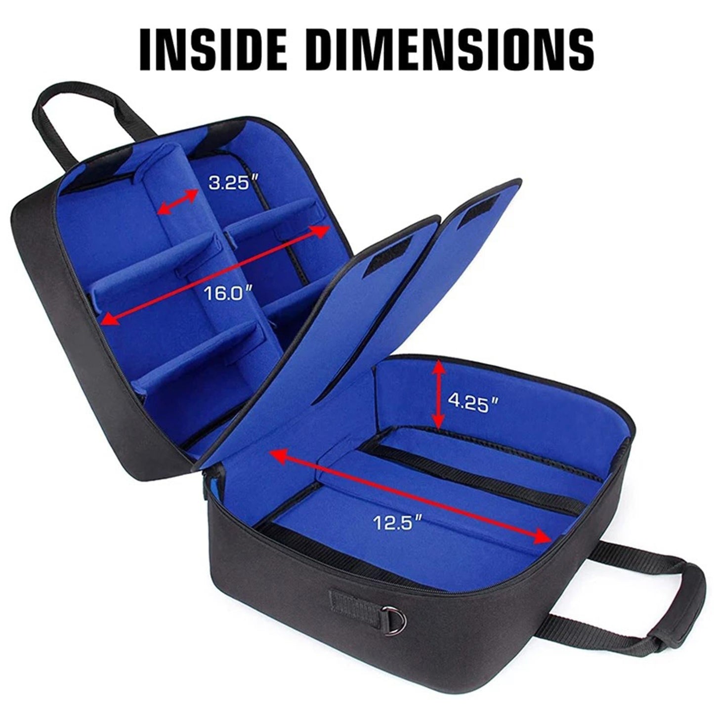 Game Console Travel Bag Carrying Case Shockproof Storage Bag Black for PS 5