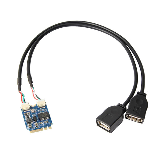 M.2 A/E Key to Dual USB 2.0 Cable Durable High Speed Portable High-Quality