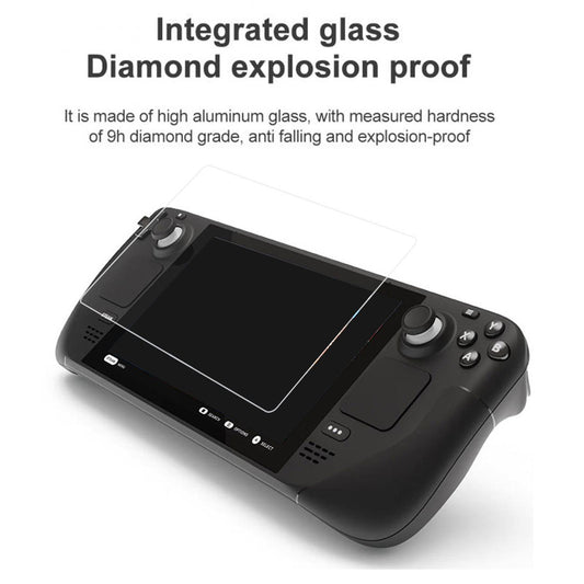 2Pcs Screen Protector 9H HD Hardness Protective Case for Steam Deck Console