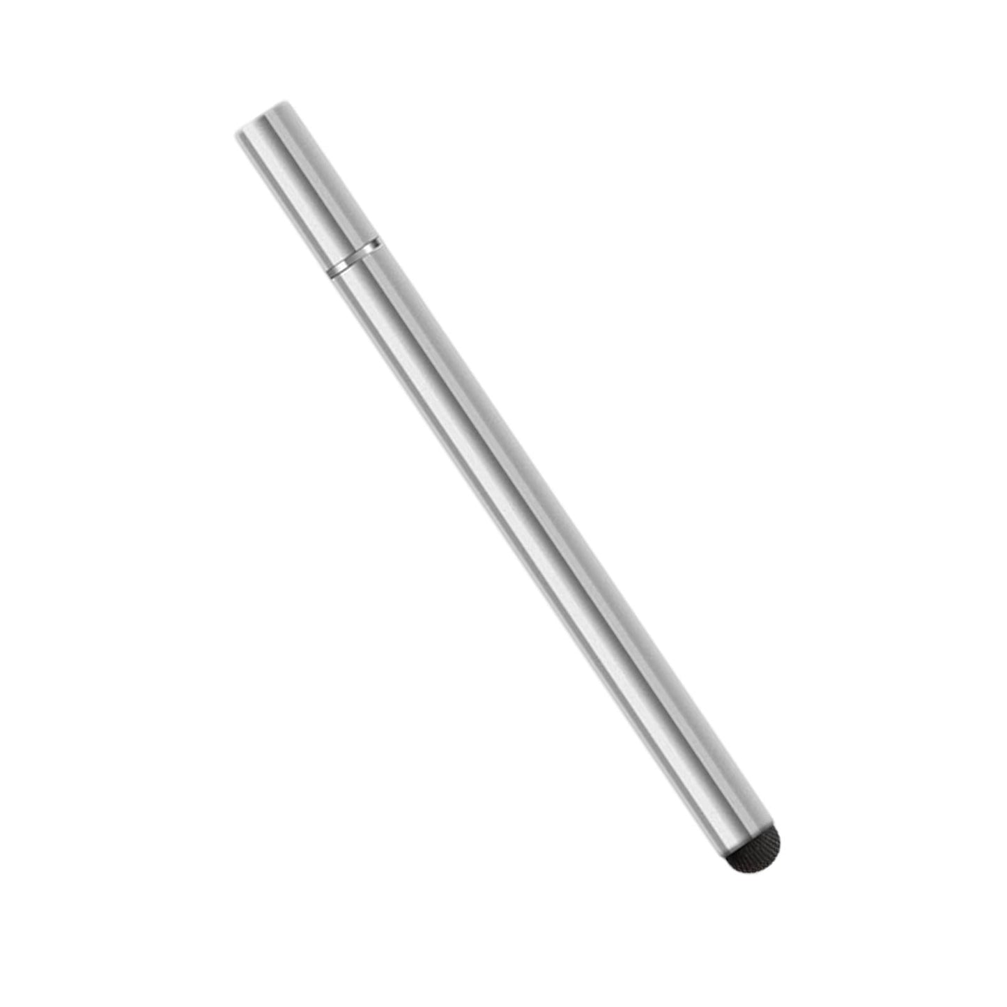 Double Head Stylus Non Slip Easy Grip Lightweight for Smart Phone Laptops Silver