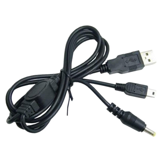 2 in 1 USB Charging High Speed Data Cable for Sony Psp 1000 2000 3000 Black