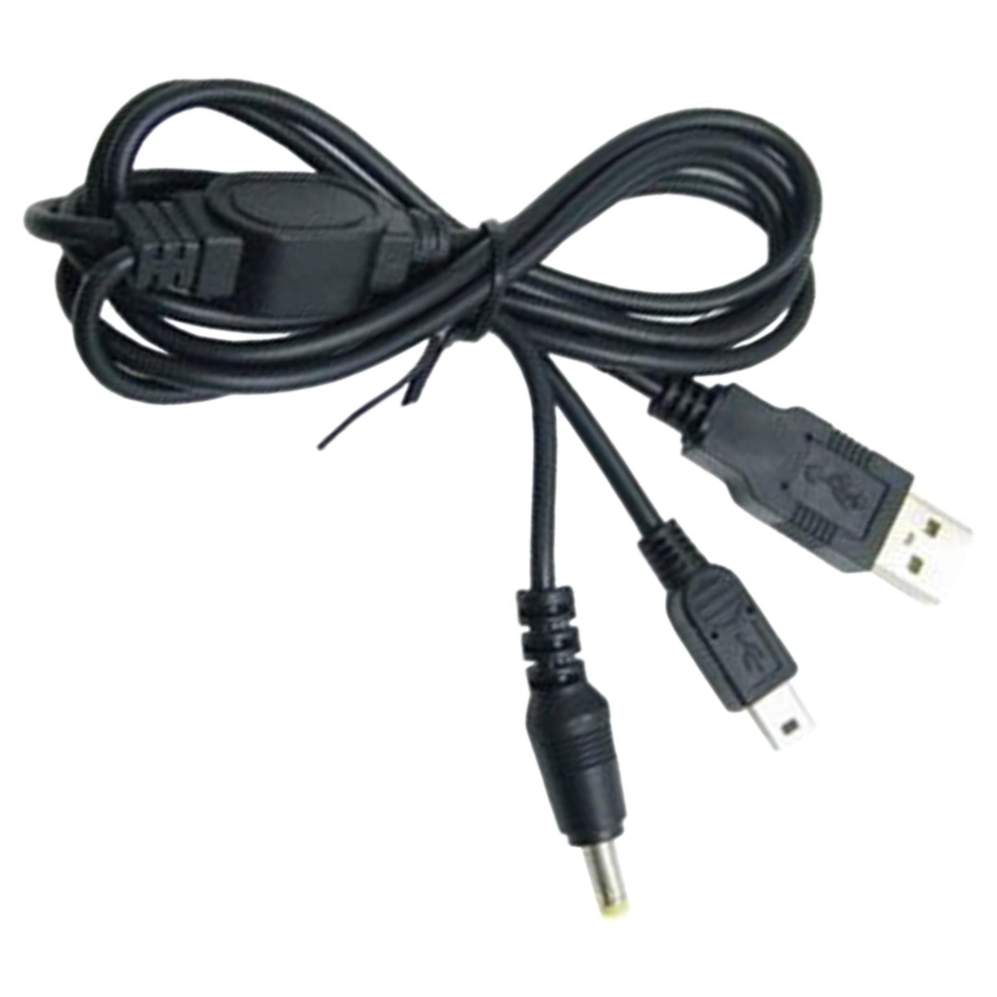2 in 1 USB Charging High Speed Data Cable for Sony Psp 1000 2000 3000 Black