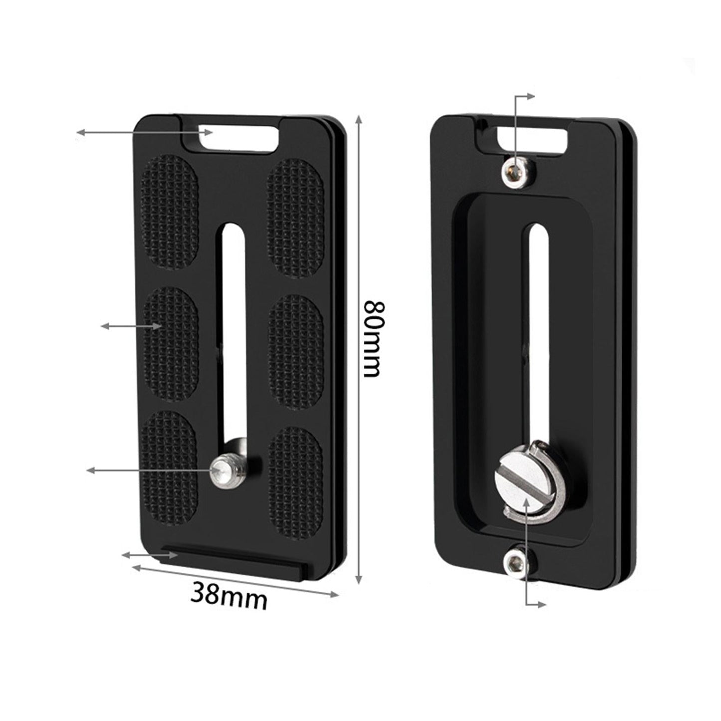 Quick Release Clamp Mounting Parts Attachment Baseplate for Tripods PL 80