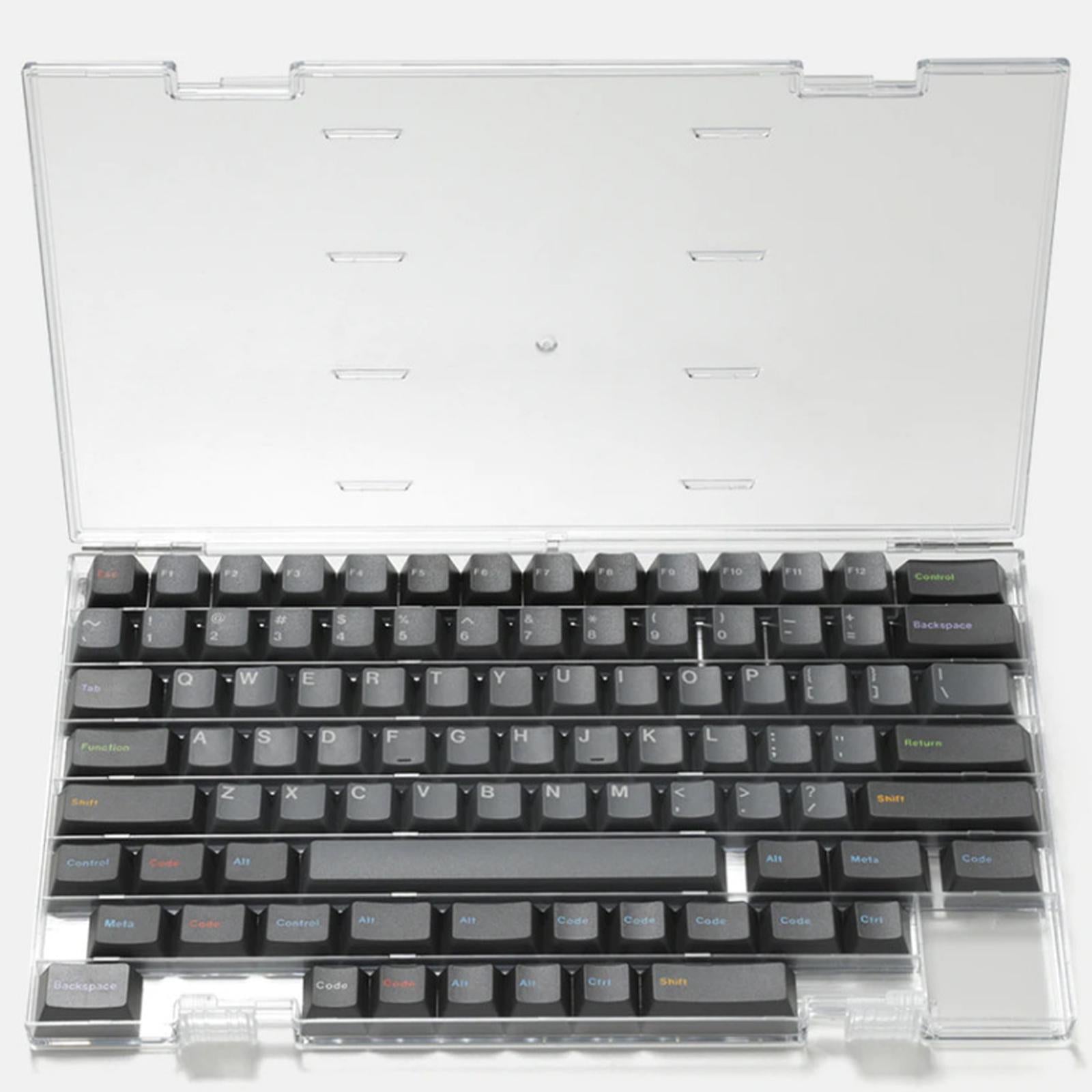 Computer Key Display Case Keycaps Storage Box Plastic Reusable Storage Case Organizer for PC Key ...