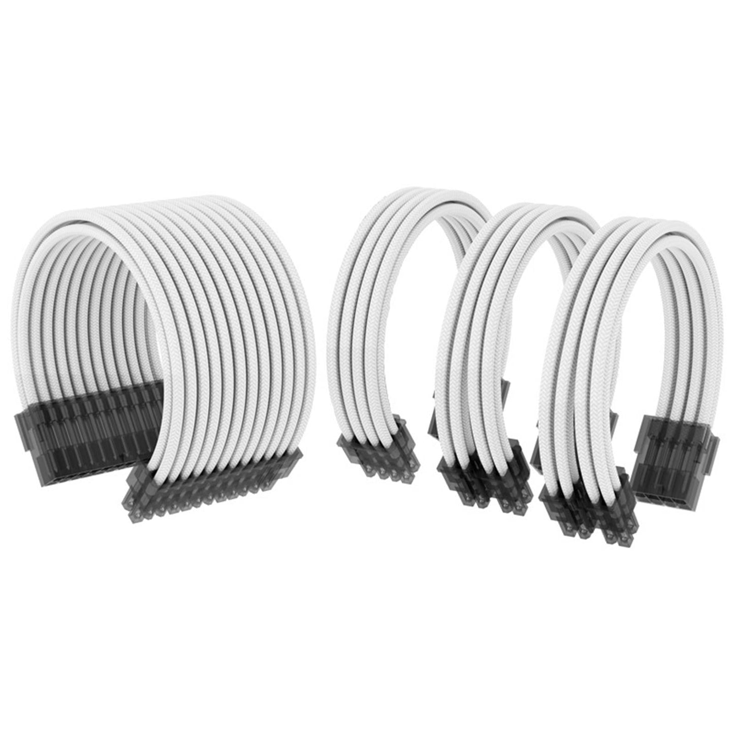 Basic Extension Cable Kit Extension Kit Plastic 8Pin 24Pin for PC Computer White