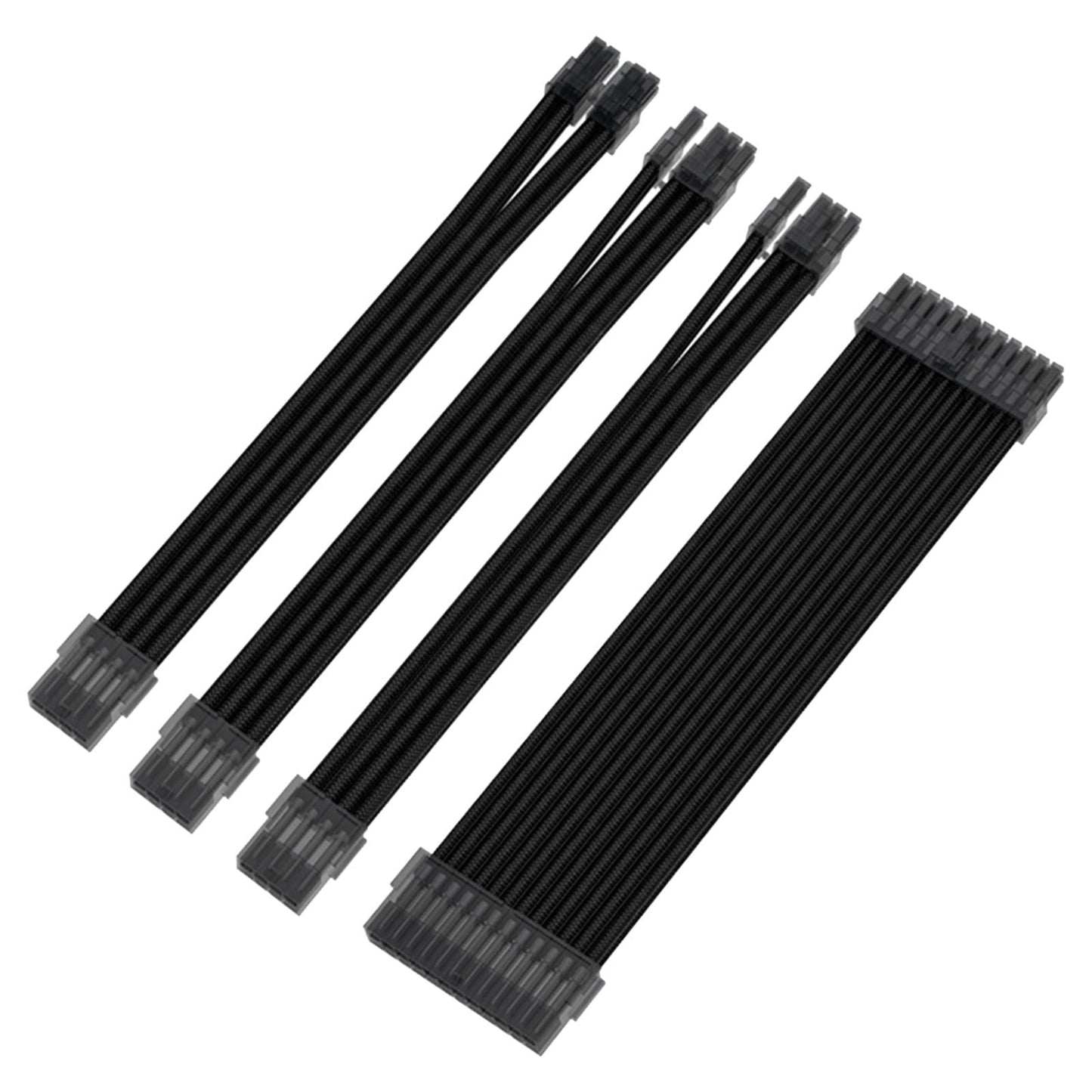 Basic Extension Cable Kit Extension Kit Plastic 8Pin 24Pin for PC Computer Black