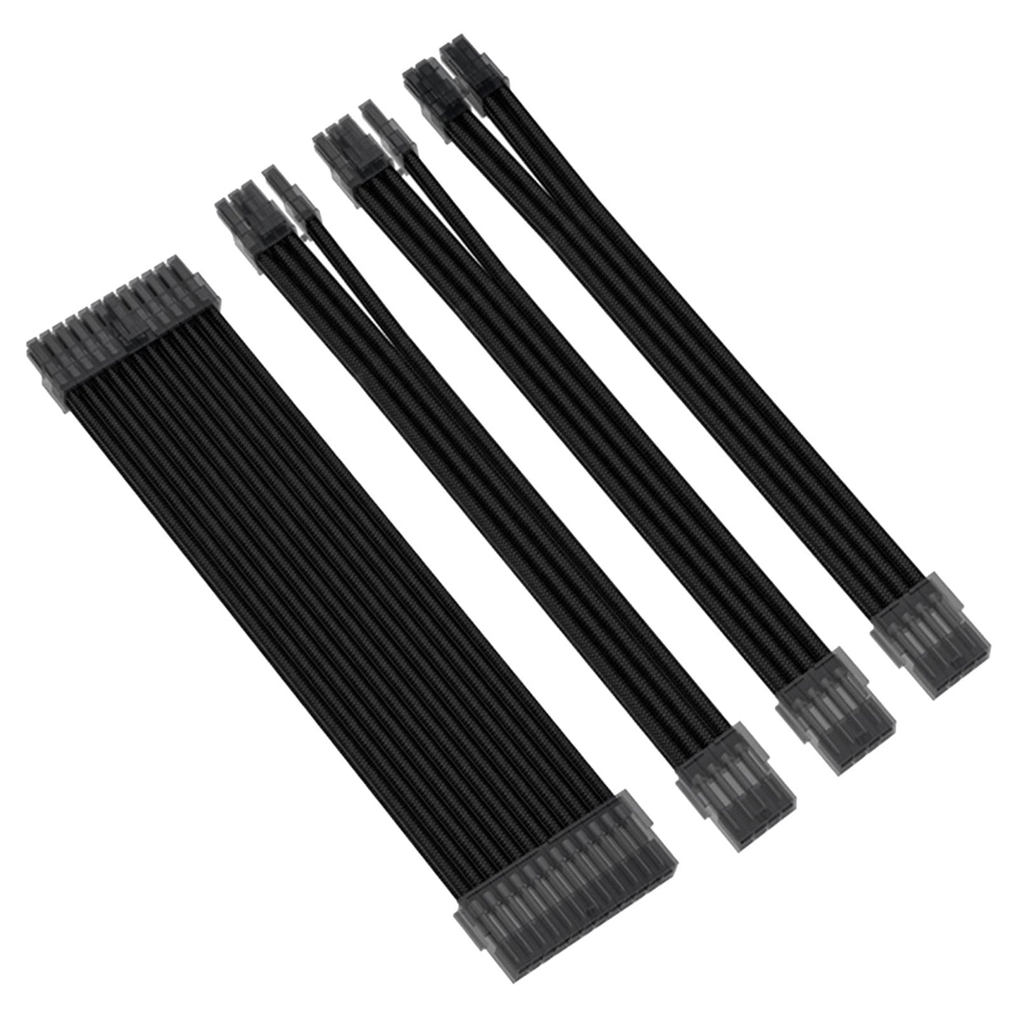 Basic Extension Cable Kit Extension Kit Plastic 8Pin 24Pin for PC Computer Black