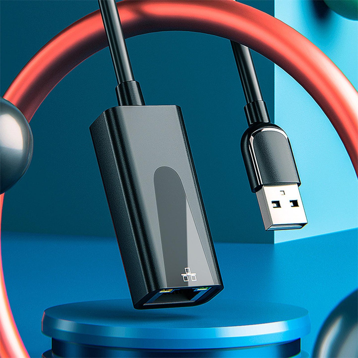 USB to Gigabit Ethernet Adapter USB to Wired LAN Adapter Compact for Laptop