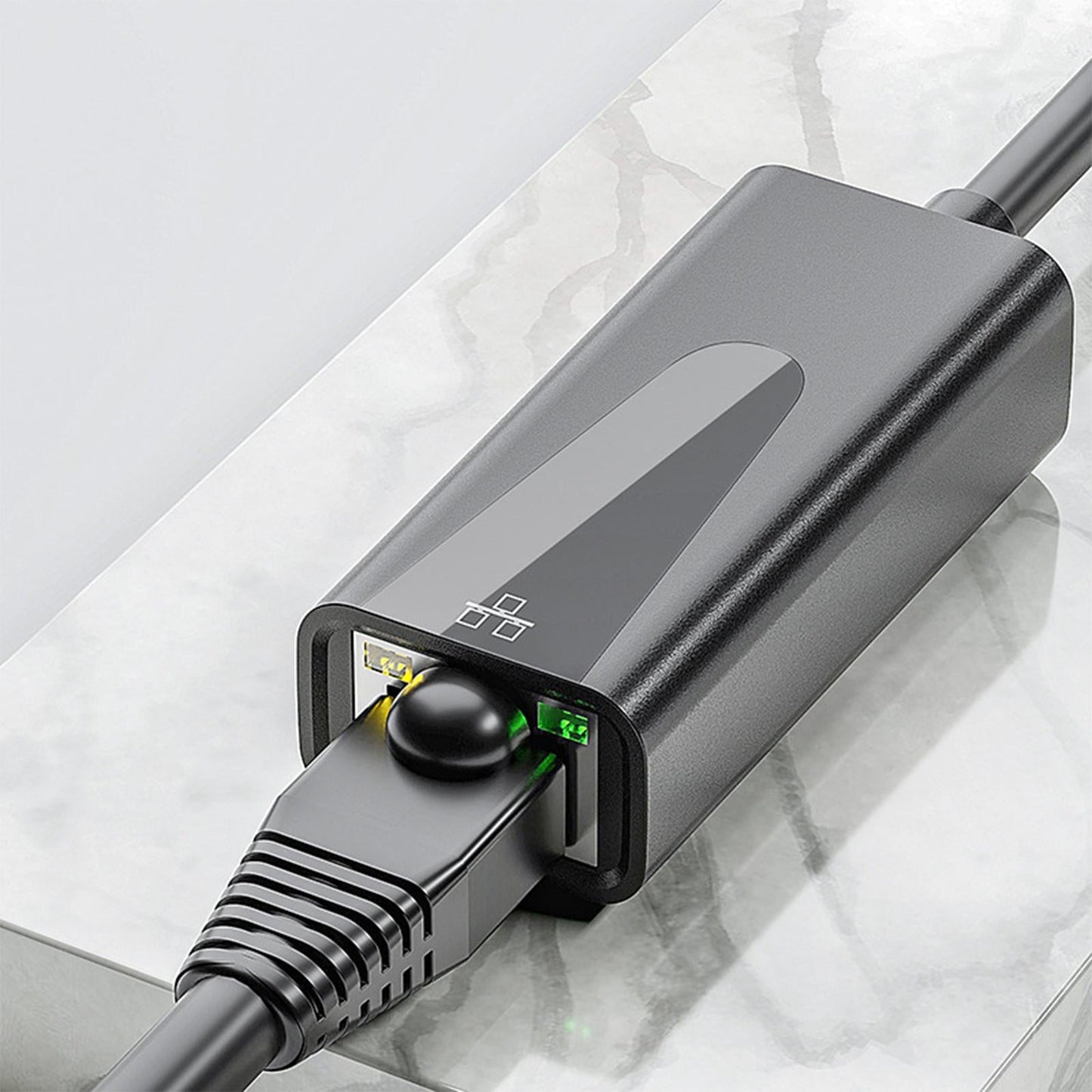 USB to Gigabit Ethernet Adapter USB to Wired LAN Adapter Compact for Laptop
