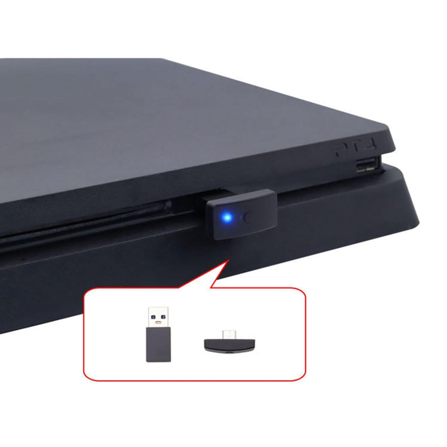 Bluetooth 5.0 Audio Adapter Dongle for Switch for PS4/PS5 PC OTG Adapter