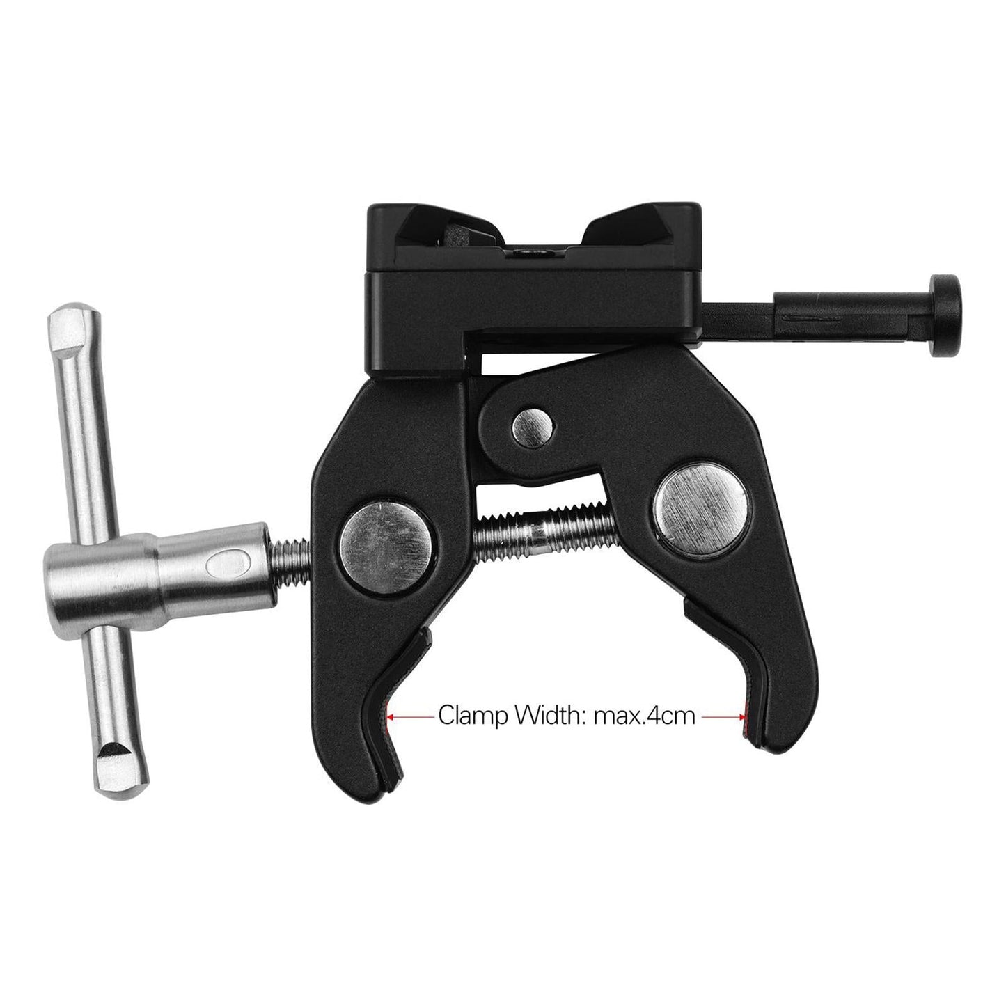 V Mount Battery Adapter/ with Clamp for Mounting to Lighting Stand Tripod