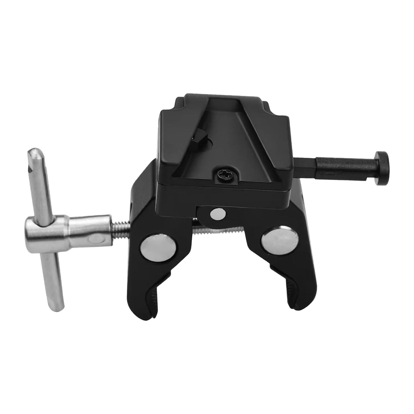 V Mount Battery Adapter with Clamp Universal for Mounting to Lighting Stand