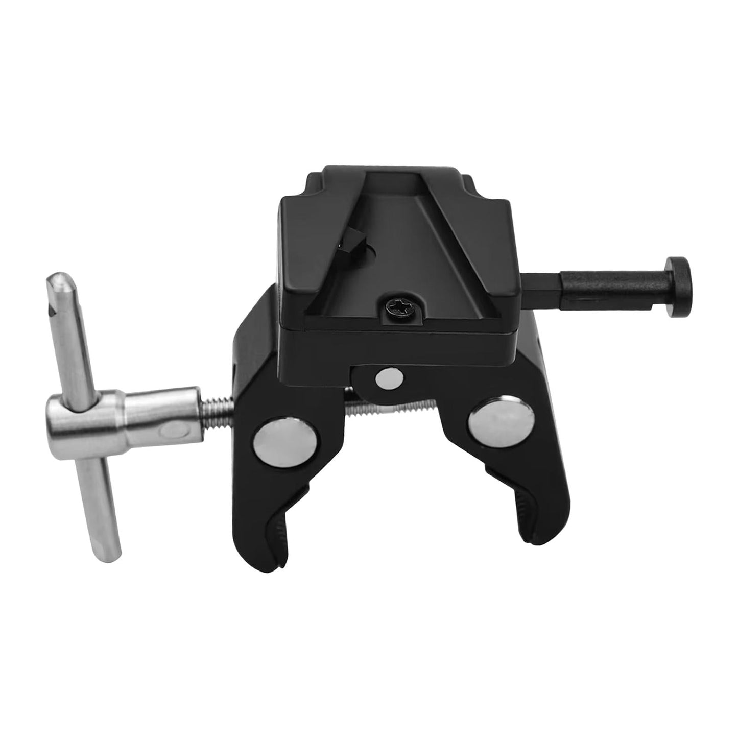 V Mount Battery Adapter with Clamp Universal for Mounting to Lighting Stand