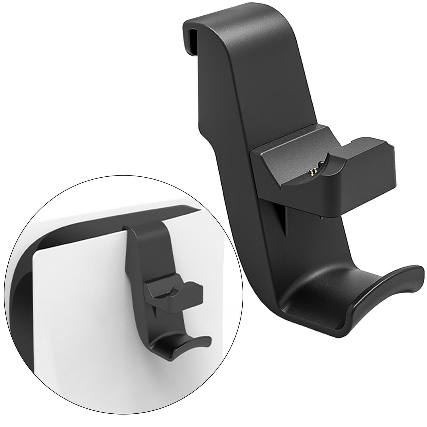 Headset Controller Holder Controller Charger Headphone Hanger for PS5 Black
