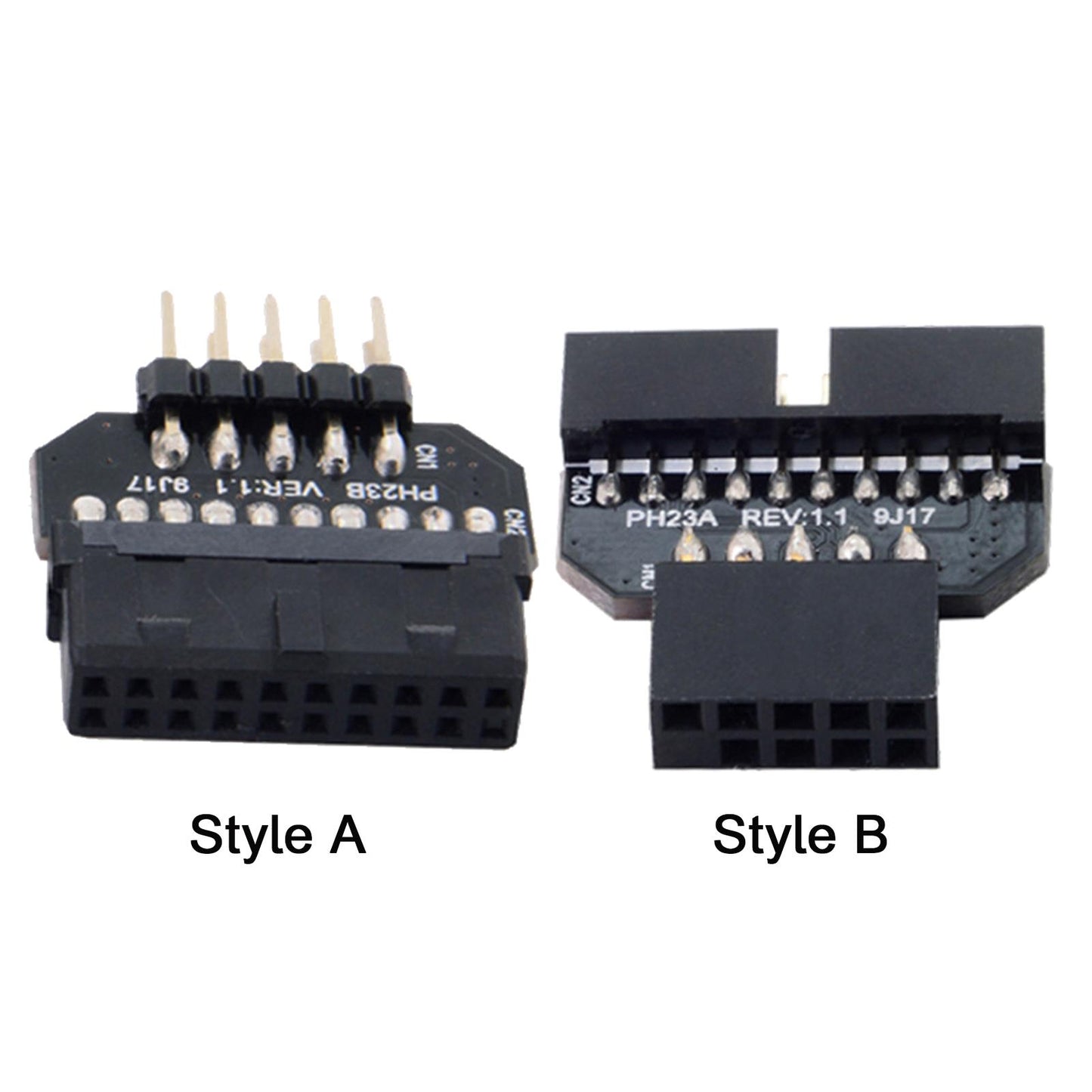 USB 2.0 9 Pin to USB 3.0 19 Pin Adapter for Motherboard Accessories Parts Style A