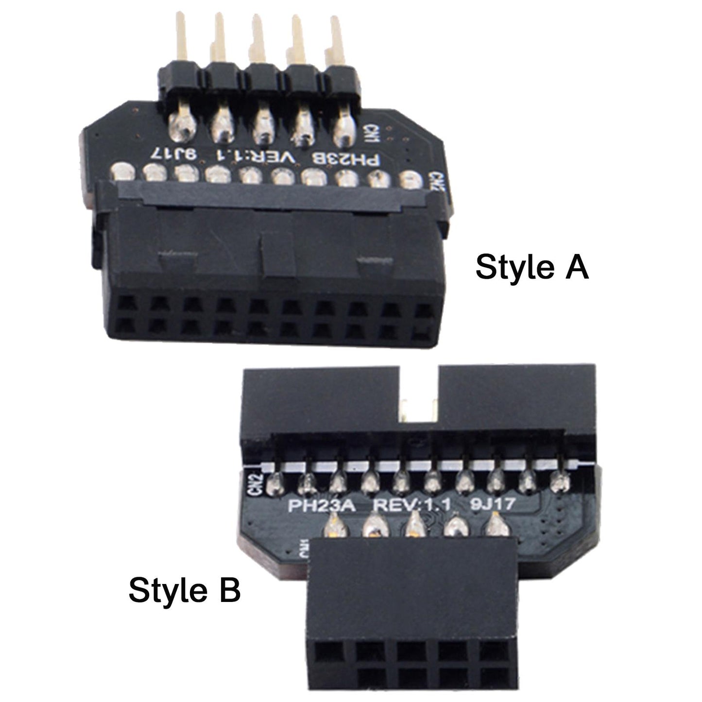 USB 2.0 9 Pin to USB 3.0 19 Pin Adapter for Motherboard Accessories Parts Style A
