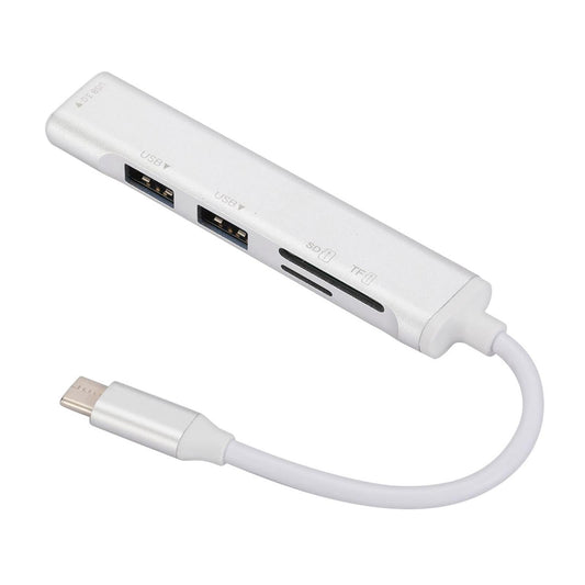 USB C Docking Station SD/TF Card Slots Portable Compact for Laptop Office