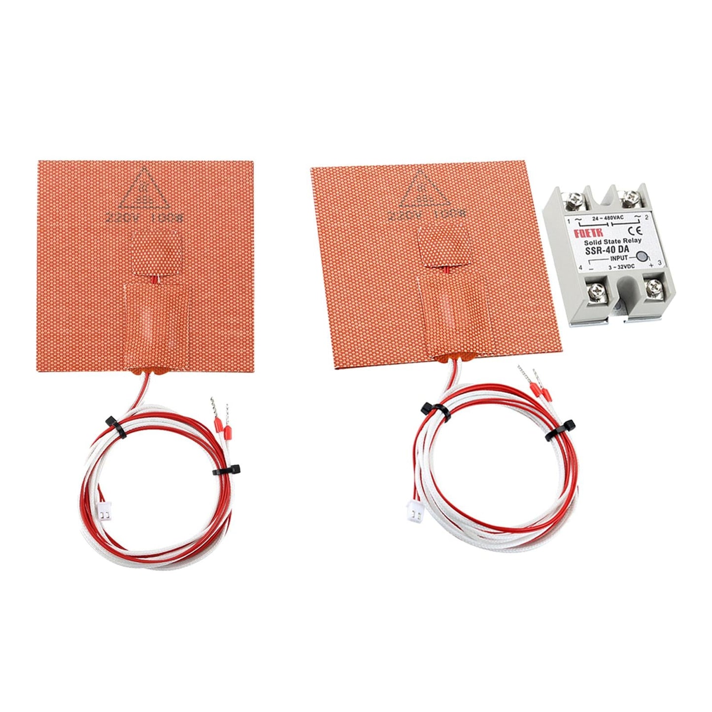 Hot Bed Silicone Heater Pad for 3D Printer 220V 100W 3D Printer Parts Without Relay