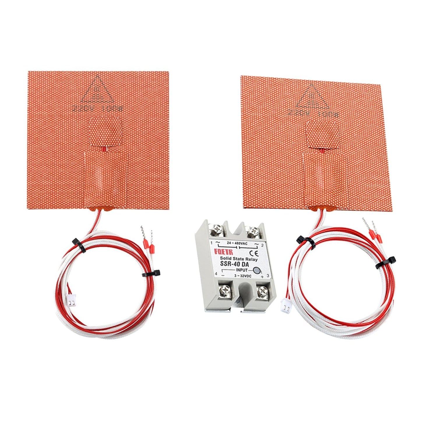 Hot Bed Silicone Heater Pad for 3D Printer 220V 100W 3D Printer Parts Without Relay