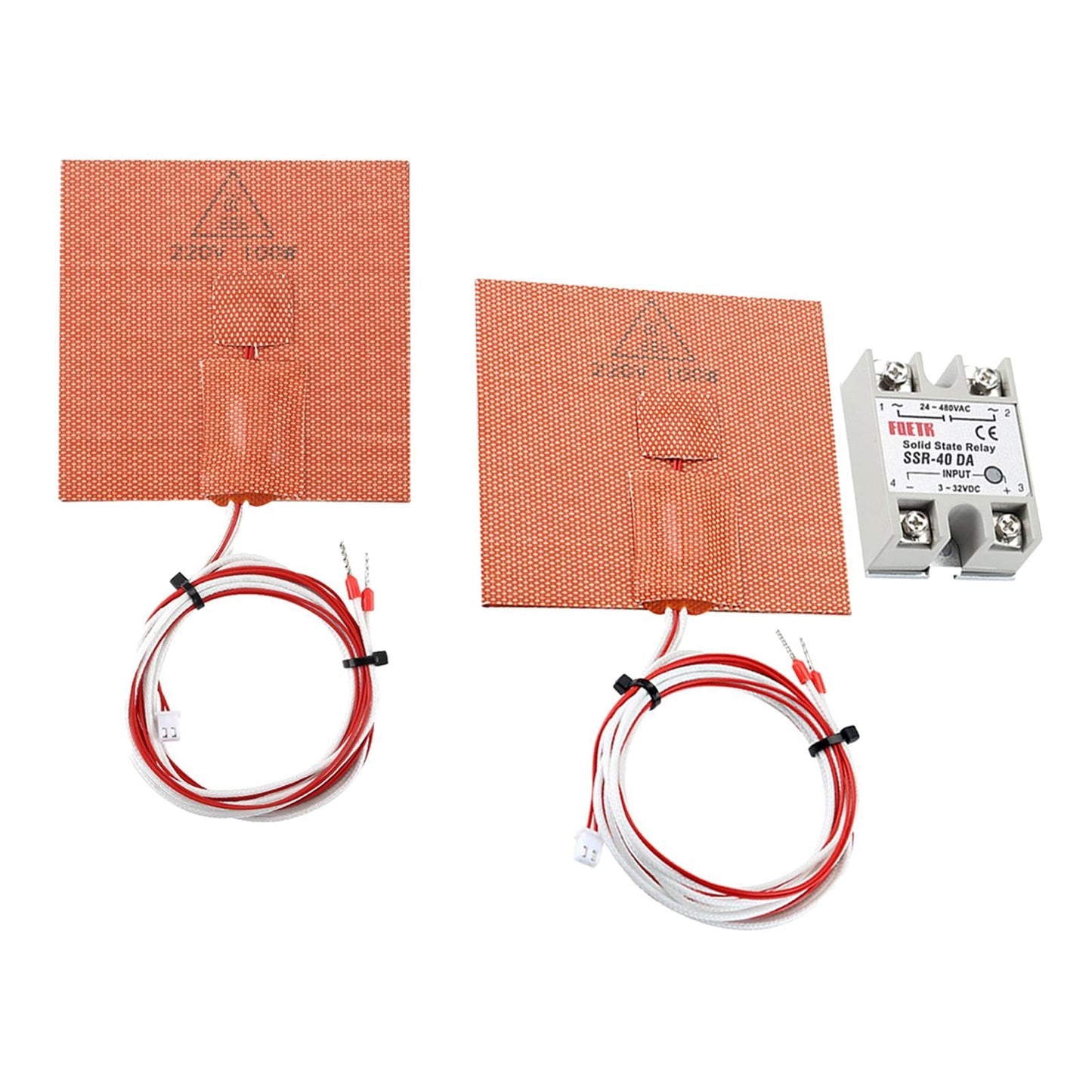 Hot Bed Silicone Heater Pad for 3D Printer 220V 100W 3D Printer Parts Without Relay